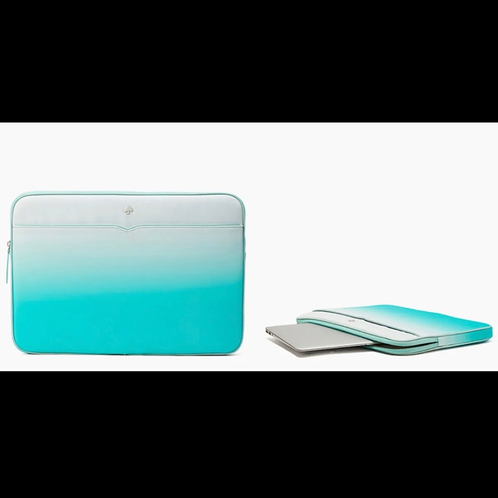 Kate Spade Jae Degrade Fiji Green Laptop Sleeve Cover Case